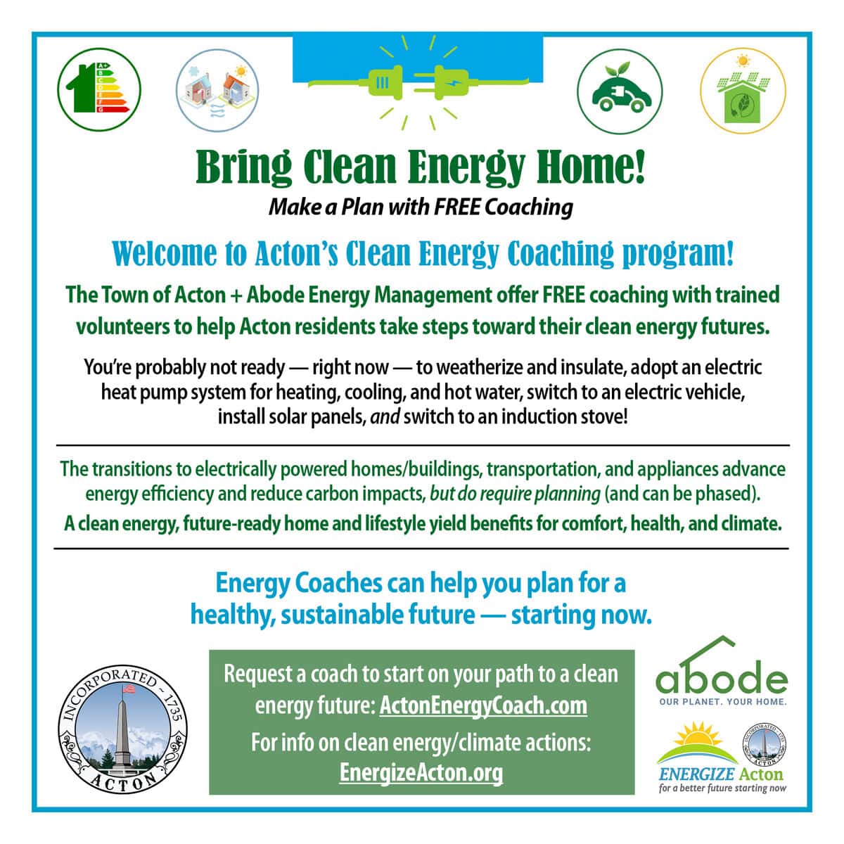 Acton Clean Energy Coaching Program